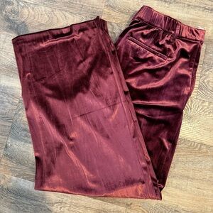 GAP Burgundy Velvet Pants